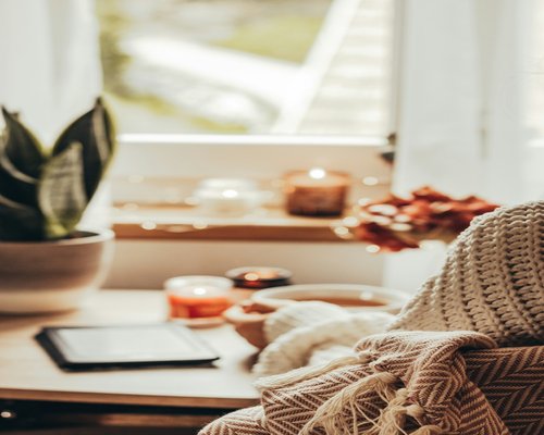 calm reading place near a window